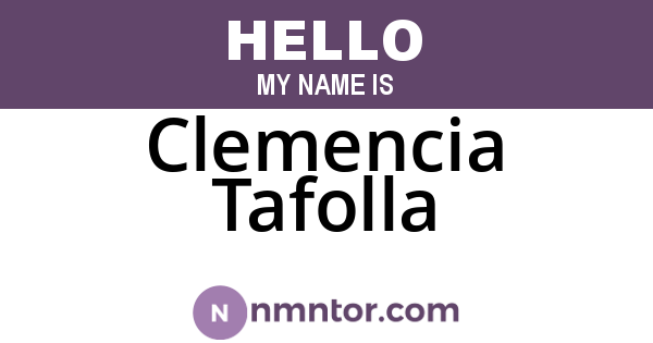 Clemencia Tafolla