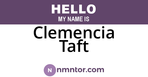 Clemencia Taft