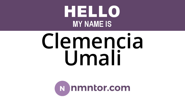 Clemencia Umali