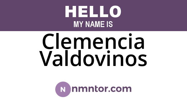 Clemencia Valdovinos