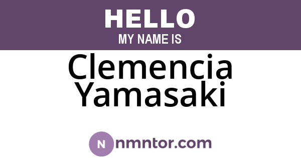 Clemencia Yamasaki