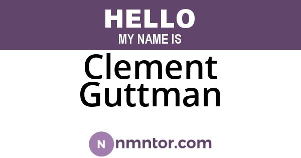 Clement Guttman