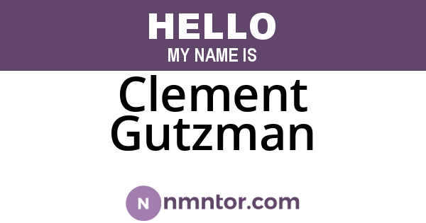 Clement Gutzman