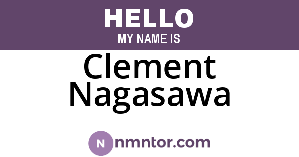 Clement Nagasawa