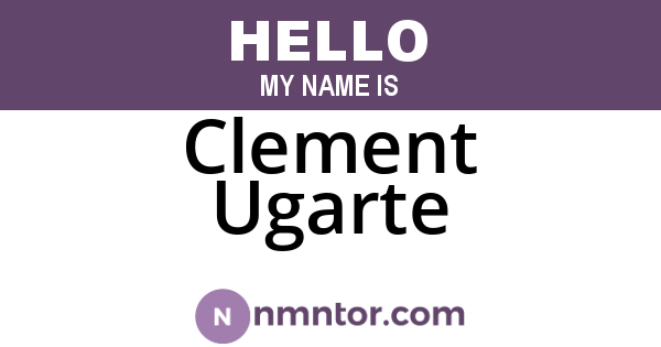 Clement Ugarte