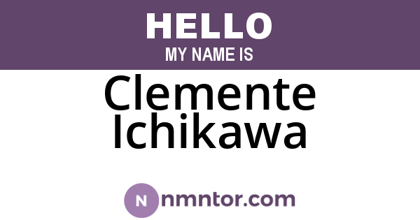 Clemente Ichikawa
