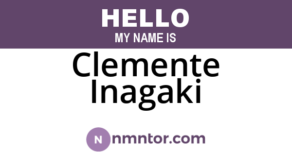 Clemente Inagaki