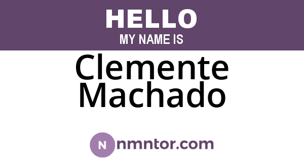 Clemente Machado