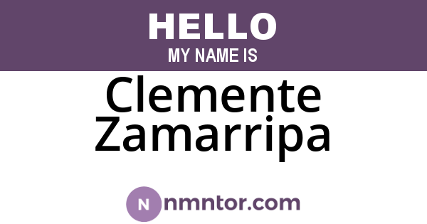 Clemente Zamarripa