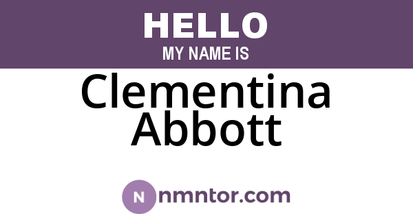 Clementina Abbott
