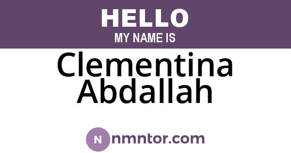 Clementina Abdallah