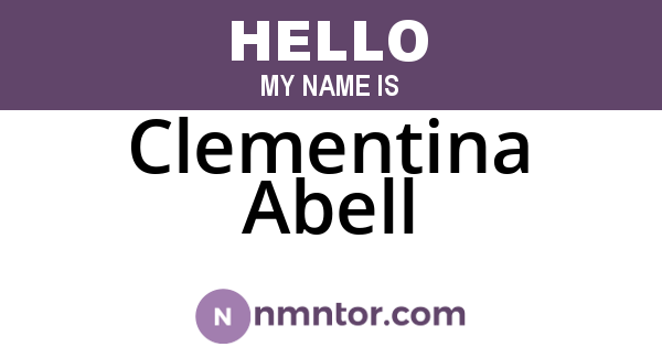 Clementina Abell