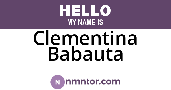 Clementina Babauta