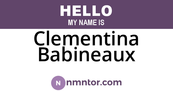 Clementina Babineaux