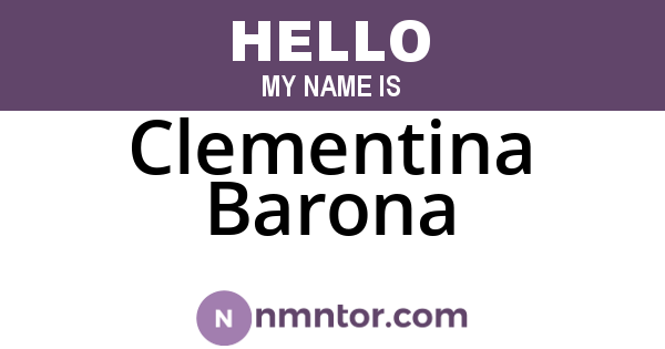 Clementina Barona