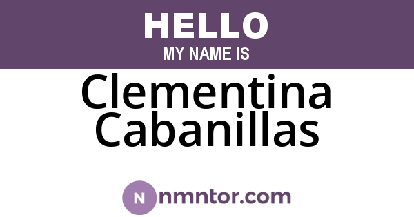 Clementina Cabanillas