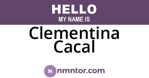 Clementina Cacal