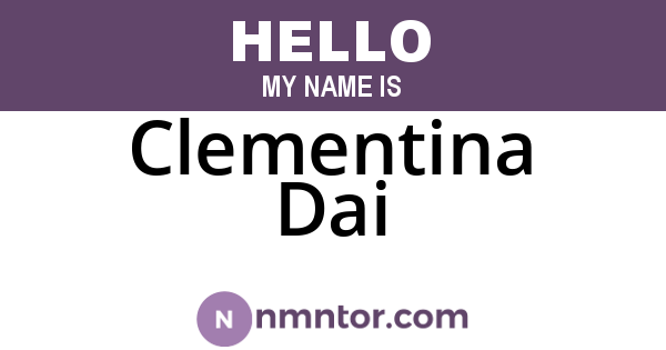 Clementina Dai