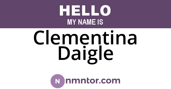 Clementina Daigle