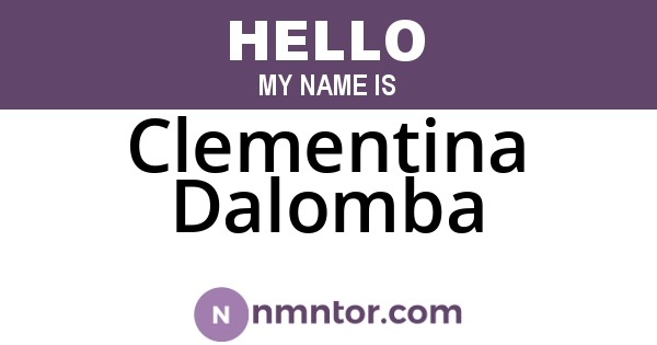 Clementina Dalomba