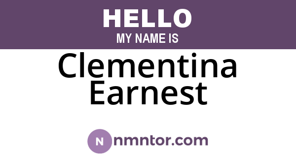 Clementina Earnest