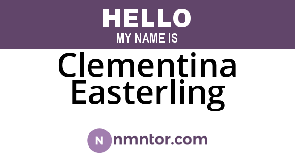 Clementina Easterling