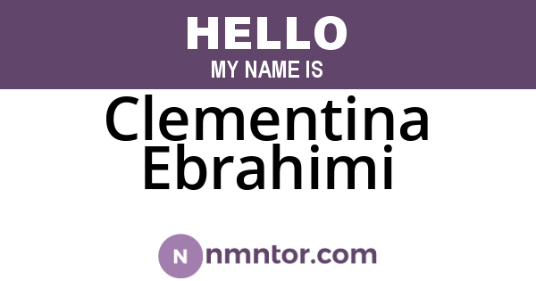 Clementina Ebrahimi