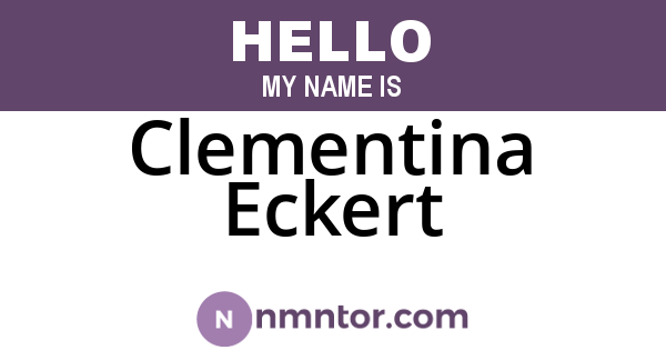 Clementina Eckert