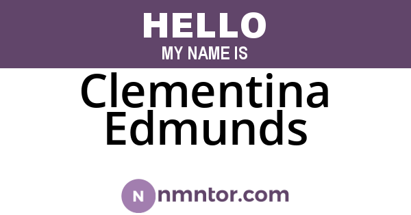Clementina Edmunds
