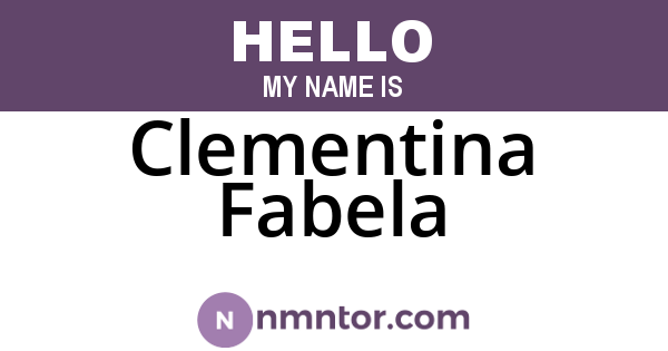 Clementina Fabela