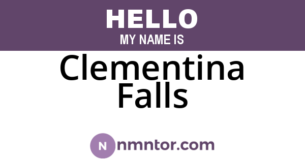 Clementina Falls