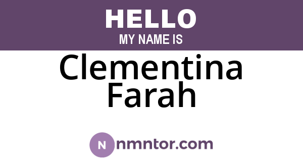 Clementina Farah
