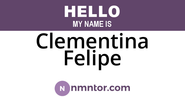 Clementina Felipe