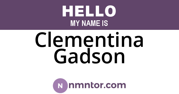 Clementina Gadson