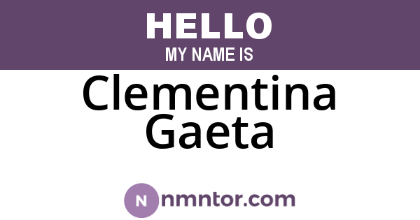 Clementina Gaeta