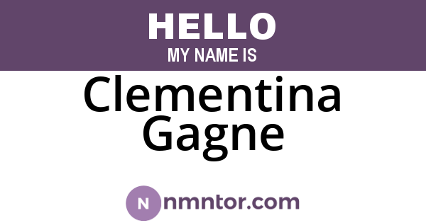 Clementina Gagne