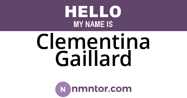 Clementina Gaillard