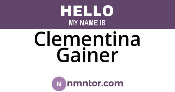 Clementina Gainer
