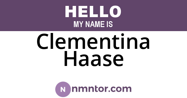 Clementina Haase