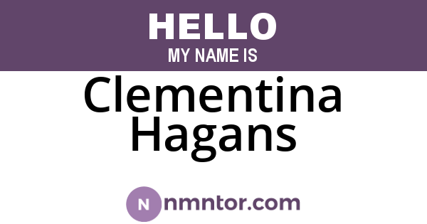 Clementina Hagans