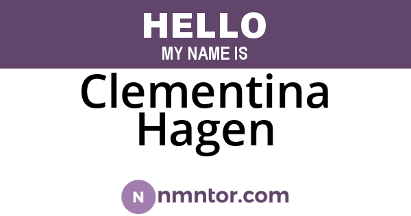Clementina Hagen