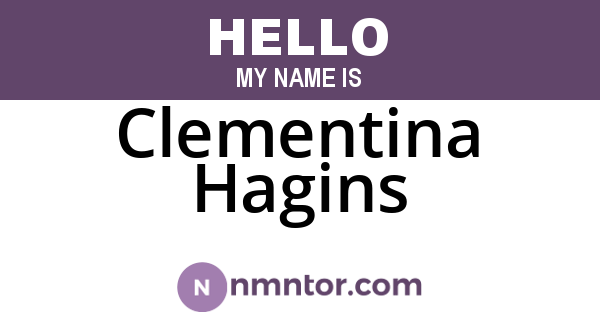 Clementina Hagins