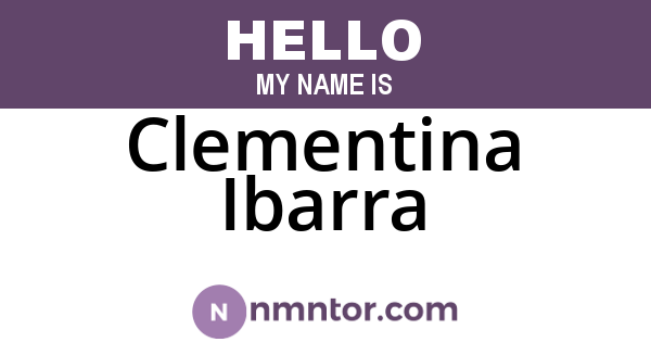 Clementina Ibarra