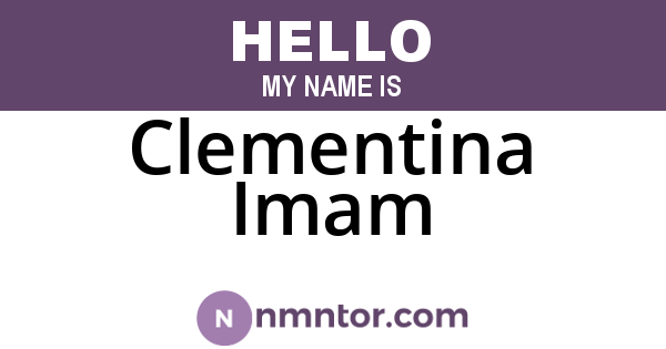 Clementina Imam