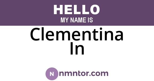 Clementina In