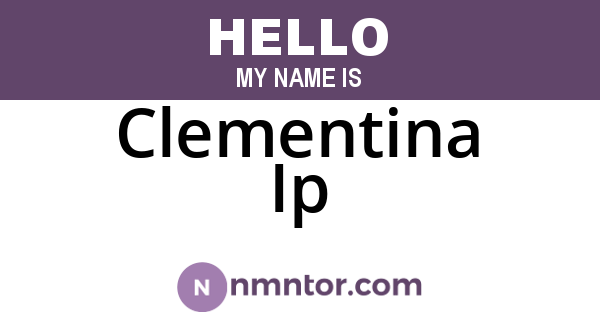 Clementina Ip