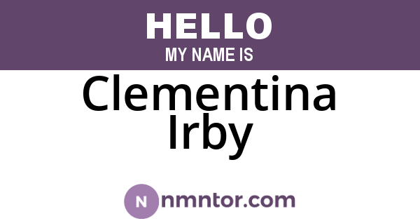 Clementina Irby