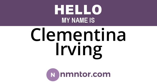 Clementina Irving