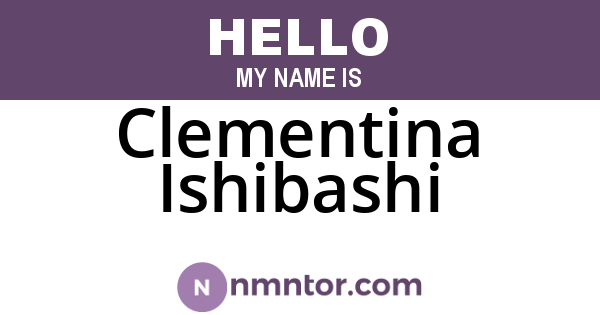 Clementina Ishibashi