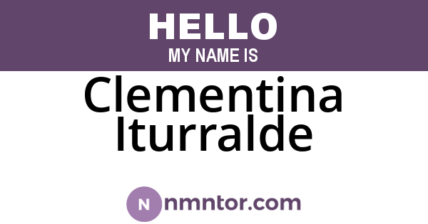 Clementina Iturralde